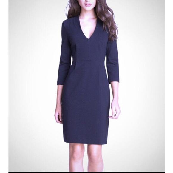 Kate Spade Darlene Sheath Black Dress size 6 Minimalist Capsule Wardrobe Career - Picture 1 of 9